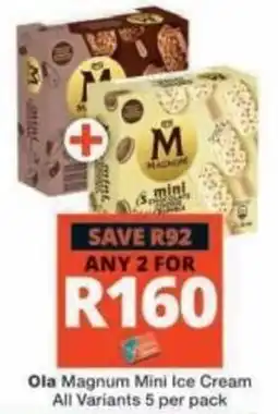 Checkers Ola Magnum Mini Ice Cream offer