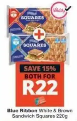 Checkers Blue Ribbon White & Brown Sandwich Squares offer