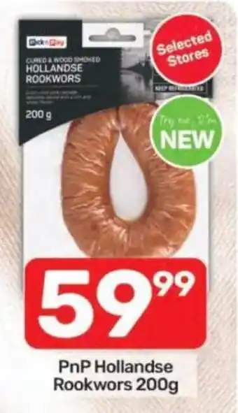 Pick n Pay PnP Hollandse Rookwors offer