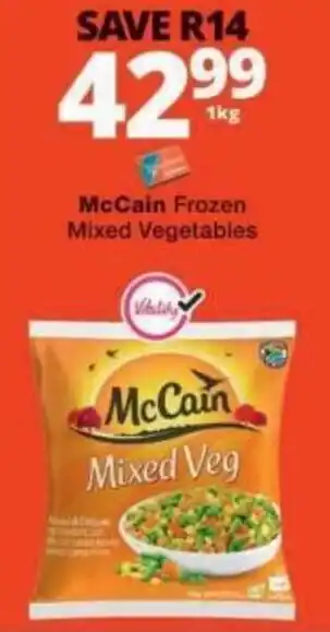 Checkers McCain Frozen Mixed Vegetables offer