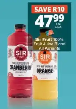 Checkers Sir Fruit 100% Fruit Juice Blend offer