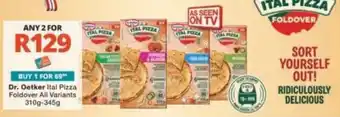 Checkers Dr. Oetker Ital Pizza Foldover offer