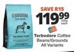 Checkers Terbodore Coffee Beans/Grounds offer