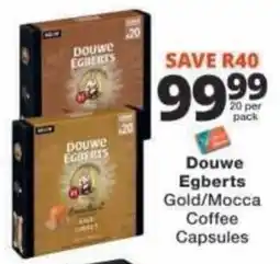 Checkers Douwe Egberts Gold/Mocca Coffee Capsules offer