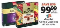Checkers Jacobs Coffee Capsules offer