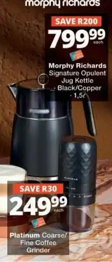 Checkers Morphy Richards Signature Opulent Jug Kettle offer