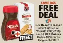 Checkers Nescafe Classic Instant Coffee offer