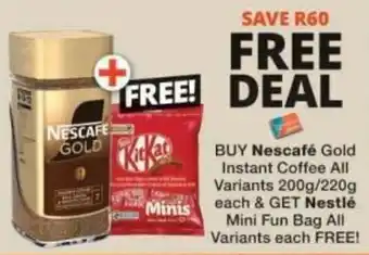 Checkers Nescafe Gold Instant Coffee offer