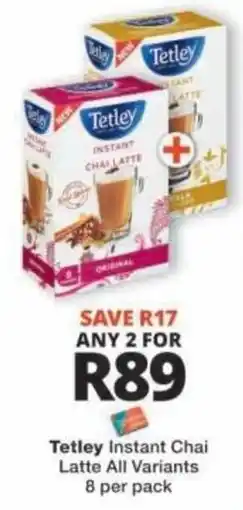 Checkers Tetley Instant Chai Latte offer