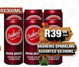 Take 'n Pay Bashews Sparkling Iron Brew Assorted offer