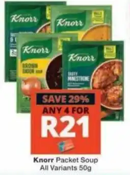 Checkers Knorr Packet Soup offer