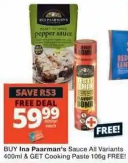 Checkers Ina Paarman's Sauce offer