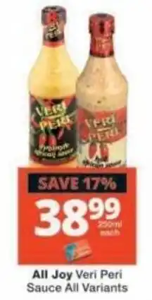 Checkers All Joy Veri Peri Sauce All Variants offer