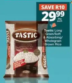 Checkers Tastic Long Grain/Soft & Absorbing/Wholegrain Brown Rice offer