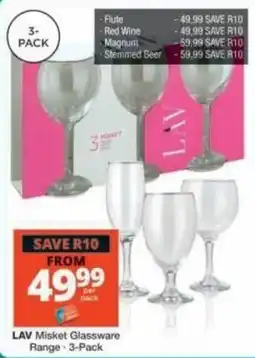 Checkers LAV Misket Glassware offer