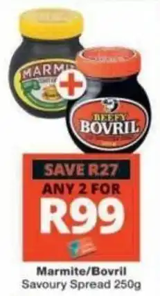 Checkers Marmite/Bovril Savoury Spread offer