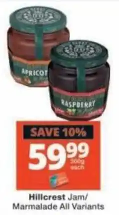 Checkers Hillcrest Jam/Marmalade All Variants offer