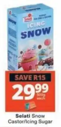 Checkers Selati Snow Castor/Icing Sugar offer