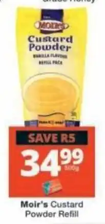 Checkers Moir's Custard Powder Refill offer