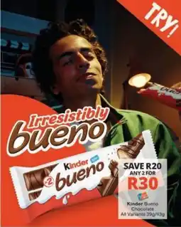 Checkers Kinder bueno offer