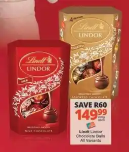 Checkers Lindt Lindor Chocolate Balls Assorted offer