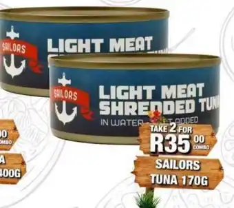 Take 'n Pay Sailors Light Meat Shredded Tuna offer