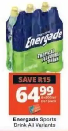 Checkers Energade Sports Drink offer
