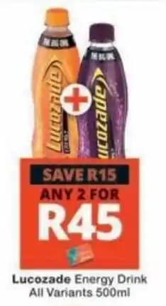 Checkers Lucozade Energy Drink offer