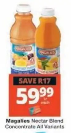 Checkers Magalies Nectar Blend Concentrate offer