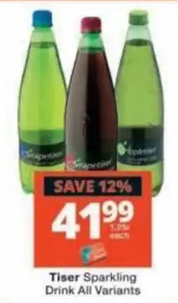 Checkers Tiser Sparkling Drink All Variants offer