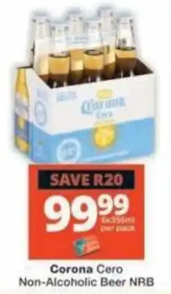 Checkers Corona Cero Non-Alcoholic Beer NRB offer