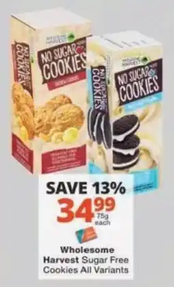 Checkers Wholesome Harvest Sugar Free Cookies offer
