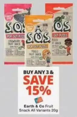 Checkers Earth & Co Fruit Snack offer