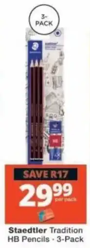 Checkers Staedtler Tradition HB Pencils offer