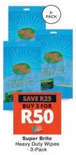 Checkers Super Brite Heavy Duty Wipes offer