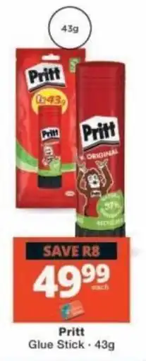 Checkers Pritt Glue Stick offer
