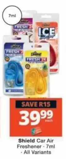 Checkers Shield Car Air Freshener offer