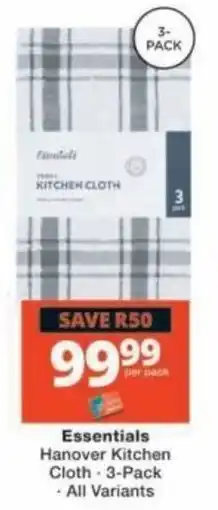 Checkers Essentials Hanover Kitchen Cloth offer