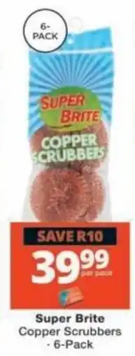 Checkers Super Brite Copper Scrubbers offer