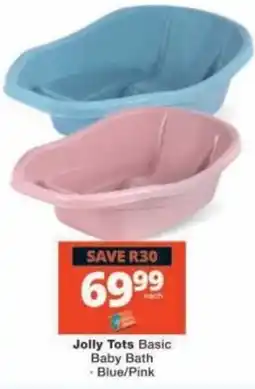 Checkers Jolly Tots Basic Baby Bath offer