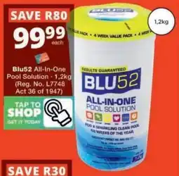 Checkers Blu52 All-In-One Pool Solution offer
