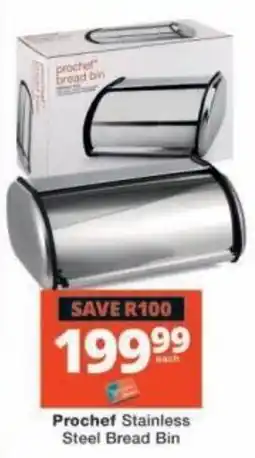 Checkers Prochef Stainless Steel Bread Bin offer