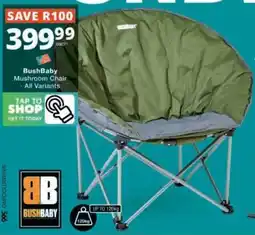 Checkers BushBaby Mushroom Chair offer
