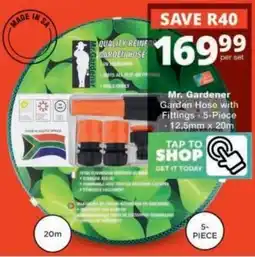 Checkers Mr. Gardener Garden Hose with Fittings offer