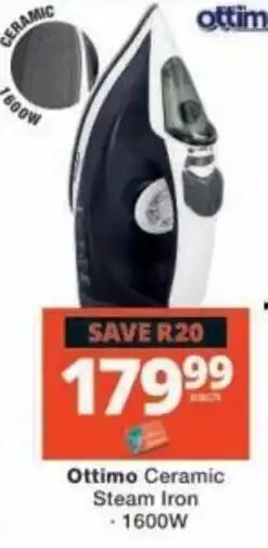 Checkers Ottimo Ceramic Steam Iron offer