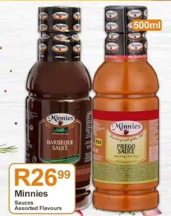 Take 'n Pay Minnies Sauces Assorted Flavours offer