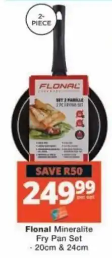 Checkers Flonal Mineralite Fry Pan Set offer