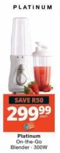 Checkers Platinum On-the-Go Blender offer