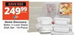 Checkers Home Discovery Bake 'n Lock Glass Dish Set offer