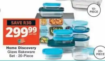 Checkers Home Discovery Glass Bakeware Set offer